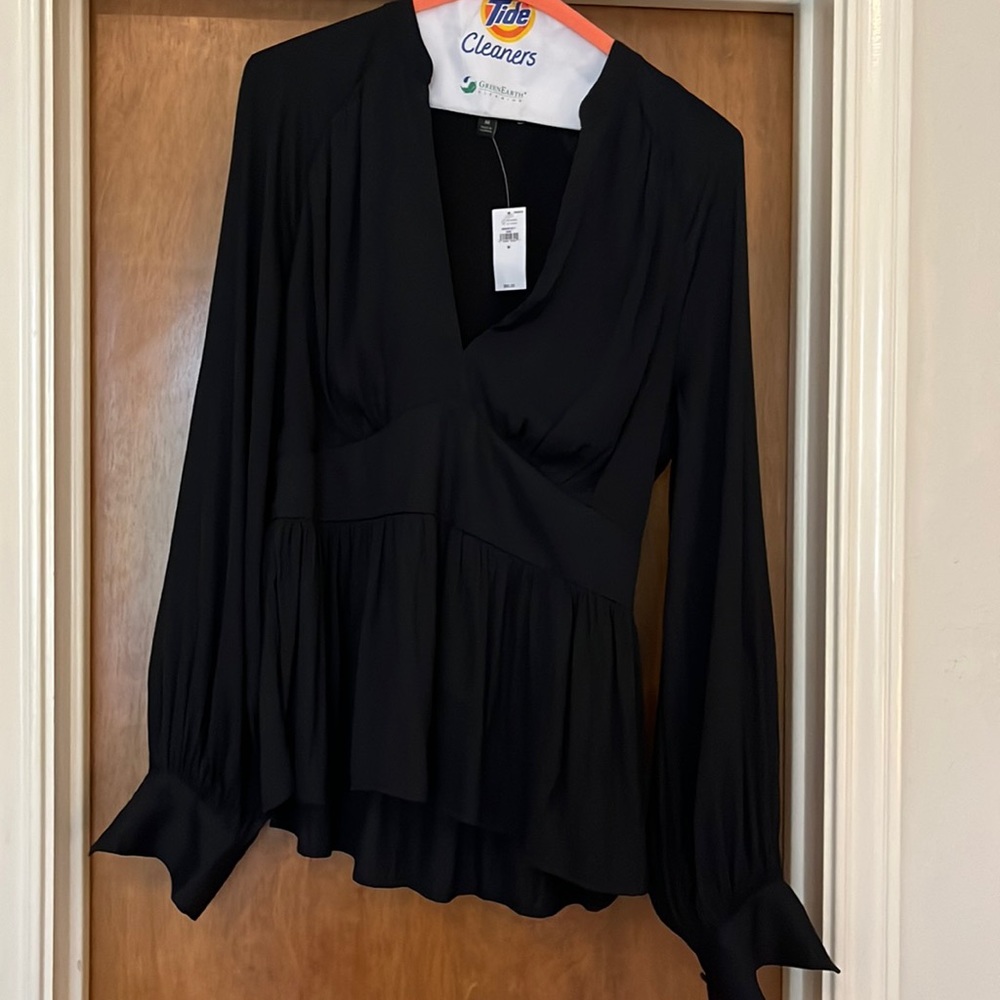 Banana Republic black blouse NWT
